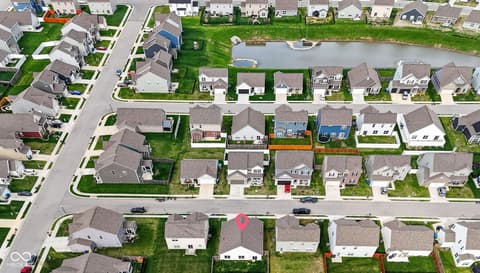 Aerial view at 1453 Silver Pine Lane, Sheridan, IN