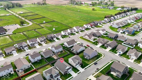Aerial view at 1453 Silver Pine Lane, Sheridan, IN