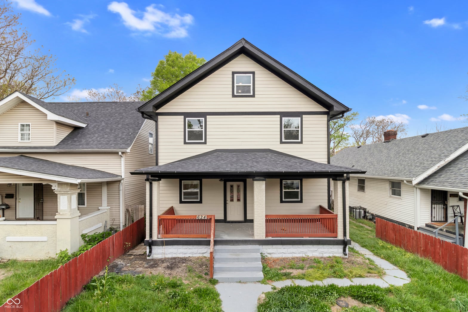 Front exterior at 624 Eugene Street, Indianapolis, IN