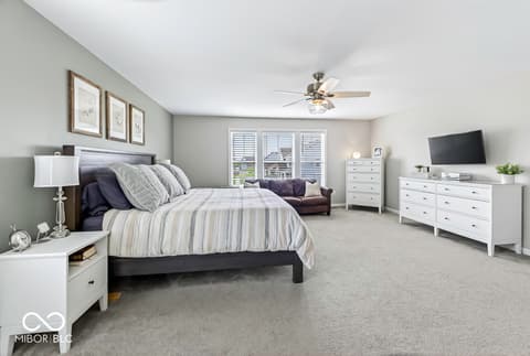 Primary bedroom at 5233 Rum Cherry Way, Indianapolis, IN