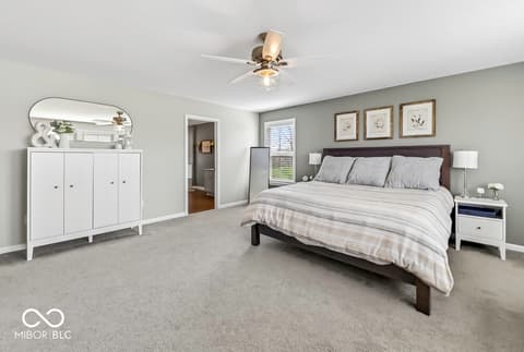Primary bedroom at 5233 Rum Cherry Way, Indianapolis, IN