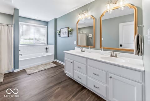 Primary bathroom at 5233 Rum Cherry Way, Indianapolis, IN