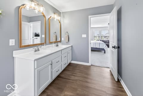 Primary bathroom at 5233 Rum Cherry Way, Indianapolis, IN