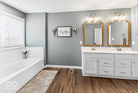 Primary bathroom at 5233 Rum Cherry Way, Indianapolis, IN