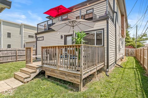 Outdoor living area at 1048 Saint Peter Street, Indianapolis, IN