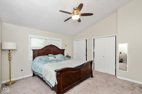 Primary bedroom at 11612 E 75th Street, Indianapolis, IN