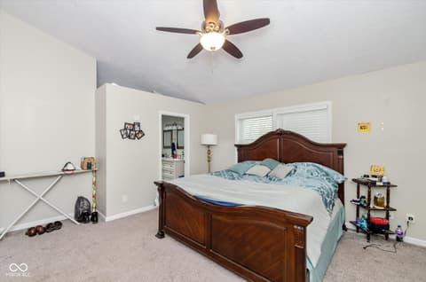 Primary bedroom at 11612 E 75th Street, Indianapolis, IN