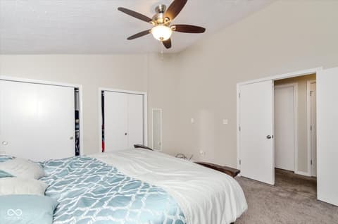 Primary bedroom at 11612 E 75th Street, Indianapolis, IN