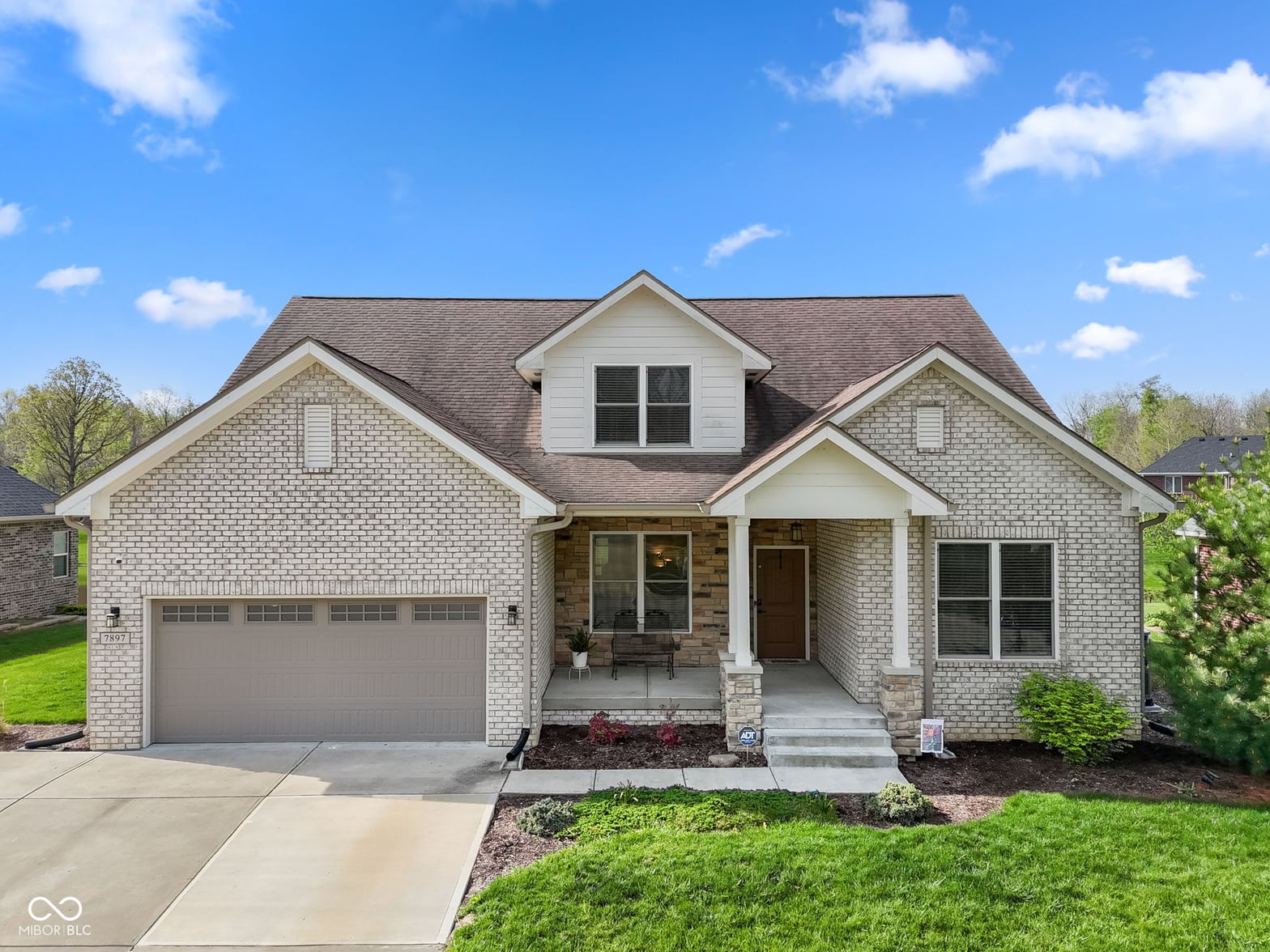 Front exterior at 7897 Hickory Ridge Lane, Mooresville, IN