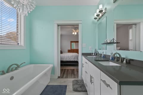 Bathroom at 7897 Hickory Ridge Lane, Mooresville, IN
