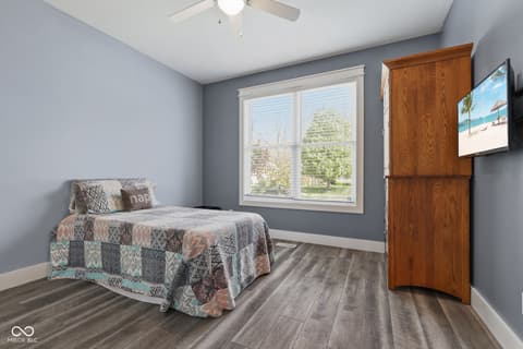 Bedroom at 7897 Hickory Ridge Lane, Mooresville, IN