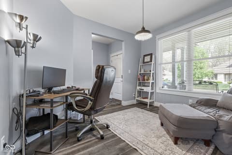 Home office at 7897 Hickory Ridge Lane, Mooresville, IN