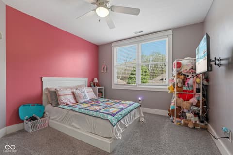 Bedroom at 7897 Hickory Ridge Lane, Mooresville, IN