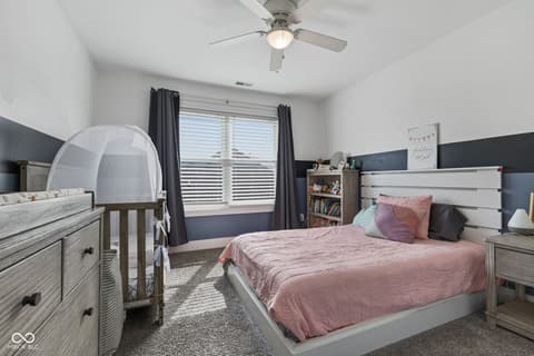 Bedroom at 7897 Hickory Ridge Lane, Mooresville, IN