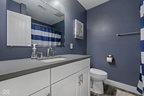Bathroom at 7897 Hickory Ridge Lane, Mooresville, IN