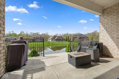Outdoor living area at 7897 Hickory Ridge Lane, Mooresville, IN