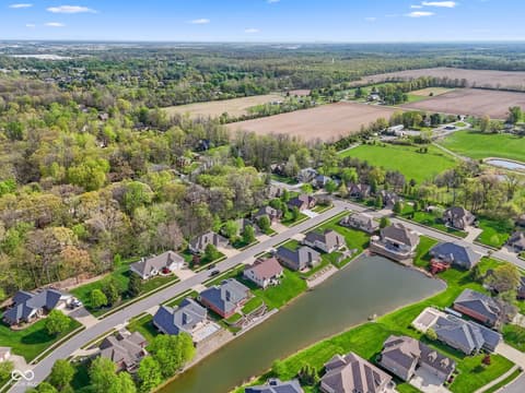 Aerial view at 7897 Hickory Ridge Lane, Mooresville, IN