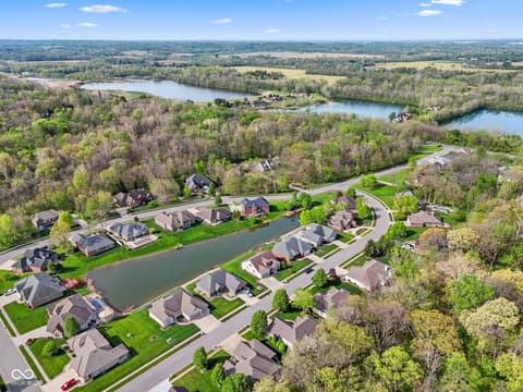 Aerial view at 7897 Hickory Ridge Lane, Mooresville, IN