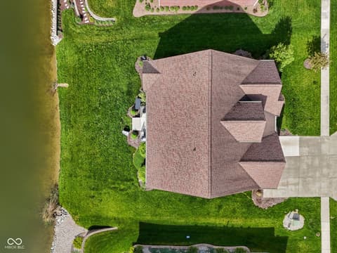Aerial view at 7897 Hickory Ridge Lane, Mooresville, IN