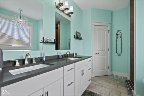 Bathroom at 7897 Hickory Ridge Lane, Mooresville, IN