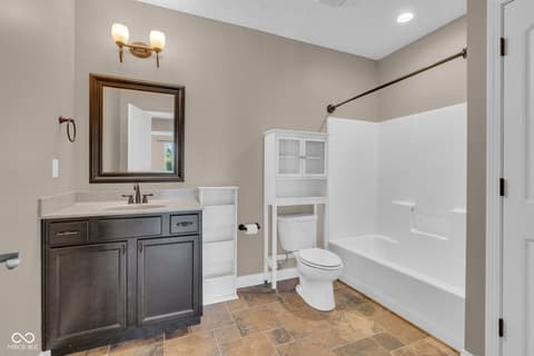 Bathroom at 3201 N 675 Road E, Darlington, IN