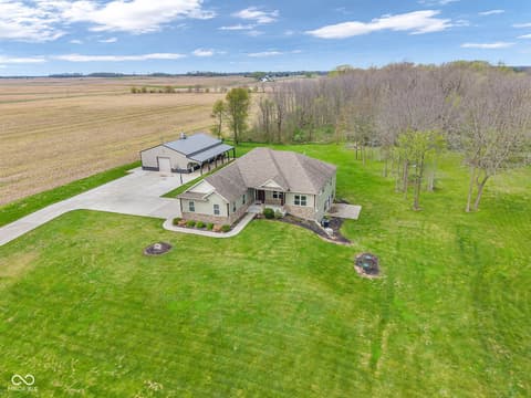 Aerial view at 3201 N 675 Road E, Darlington, IN