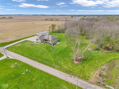 Aerial view at 3201 N 675 Road E, Darlington, IN