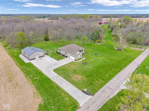 Aerial view at 3201 N 675 Road E, Darlington, IN
