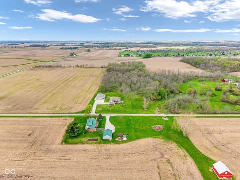 Aerial view at 3201 N 675 Road E, Darlington, IN