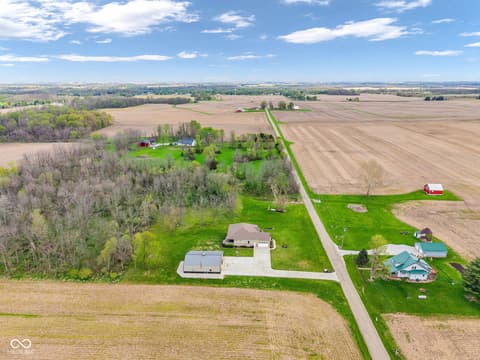 Aerial view at 3201 N 675 Road E, Darlington, IN