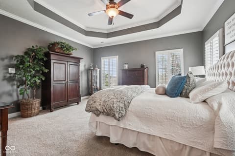 Primary bedroom at 51 Bay Hill Circle, Brownsburg, IN