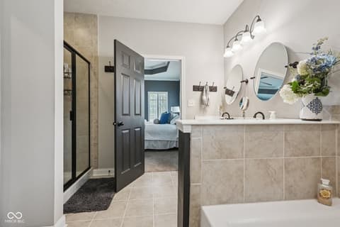 Primary bathroom at 51 Bay Hill Circle, Brownsburg, IN