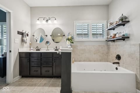 Primary bathroom at 51 Bay Hill Circle, Brownsburg, IN