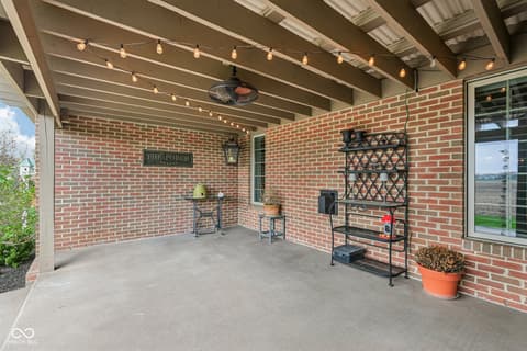 Outdoor living area at 51 Bay Hill Circle, Brownsburg, IN