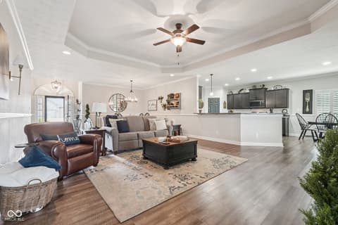Living room at 51 Bay Hill Circle, Brownsburg, IN