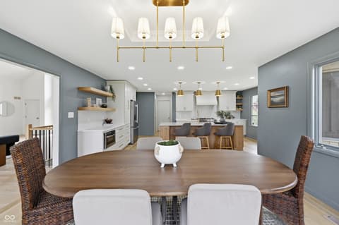 Dining room at 6908 Creekridge Trail, Indianapolis, IN