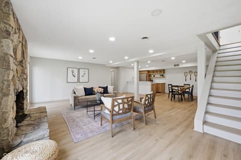Living room at 6908 Creekridge Trail, Indianapolis, IN