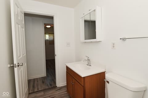 Bathroom at 6166 Vigo Drive, Clayton, IN