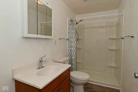 Bathroom at 6166 Vigo Drive, Clayton, IN