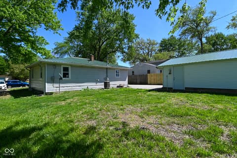 Backyard at 6166 Vigo Drive, Clayton, IN