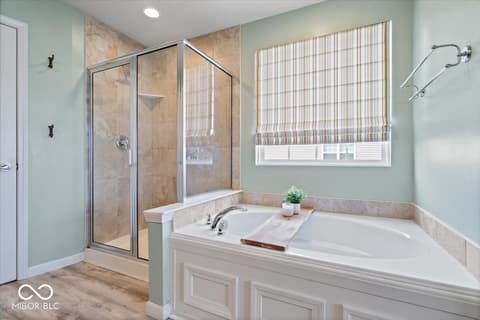 Primary bathroom at 6638 Keepsake Drive, Whitestown, IN