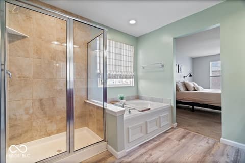 Primary bathroom at 6638 Keepsake Drive, Whitestown, IN