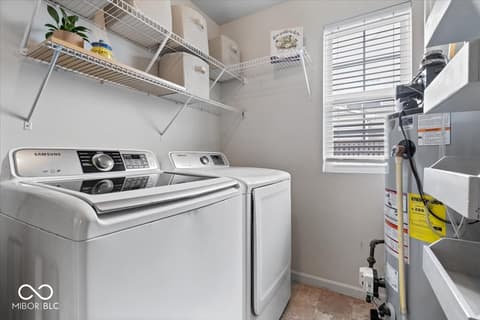 Laundry room at 6638 Keepsake Drive, Whitestown, IN