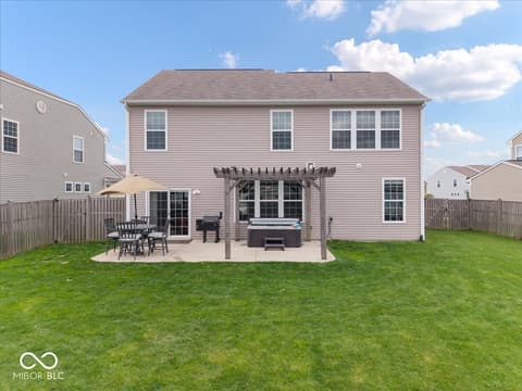 Backyard at 6638 Keepsake Drive, Whitestown, IN
