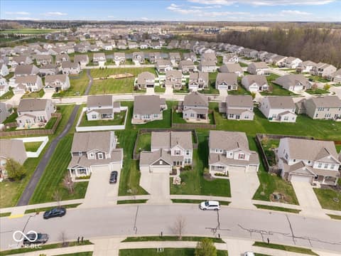 Aerial view at 6638 Keepsake Drive, Whitestown, IN