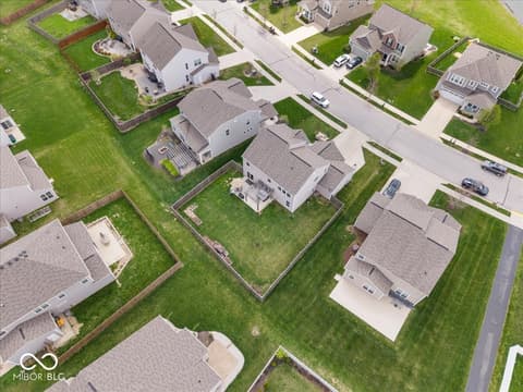 Aerial view at 6638 Keepsake Drive, Whitestown, IN