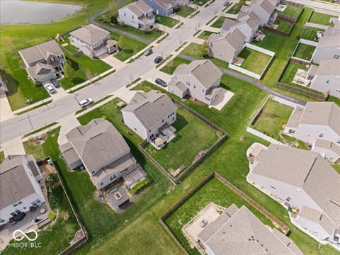 Aerial view at 6638 Keepsake Drive, Whitestown, IN