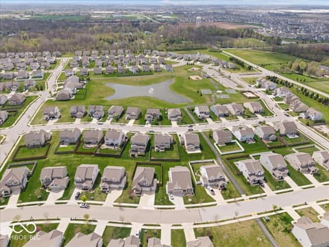 Aerial view at 6638 Keepsake Drive, Whitestown, IN