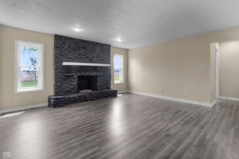 Living room at 1281 Fox Trail Drive E, New Palestine, IN