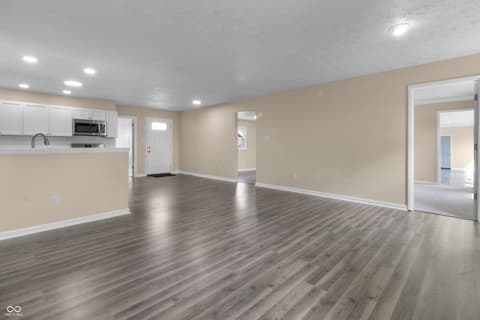 Living room at 1281 Fox Trail Drive E, New Palestine, IN